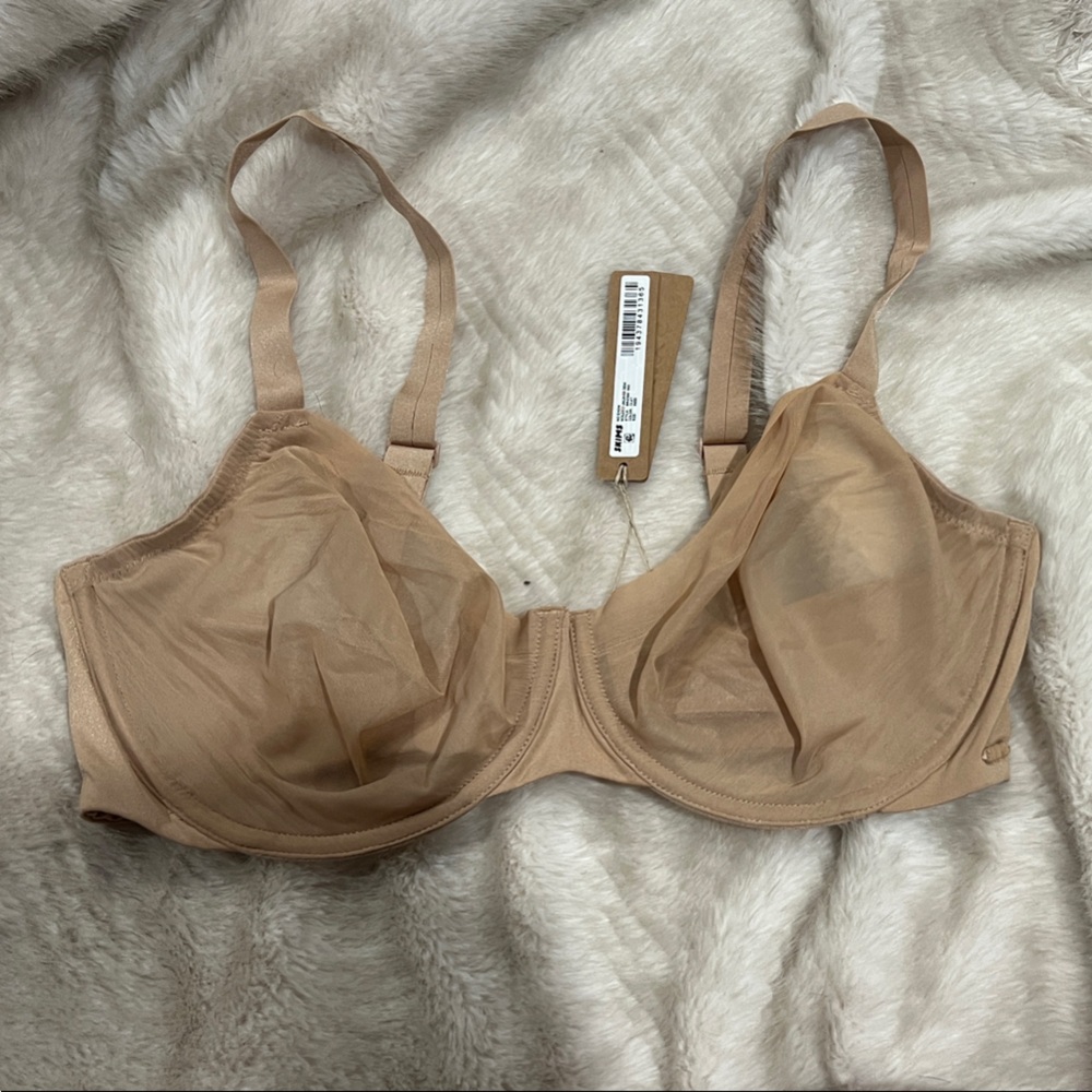 SKIMS Nude Mesh Underwire Bra